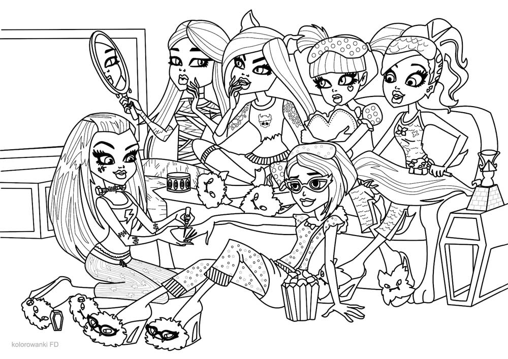 Monster High kolorowanki